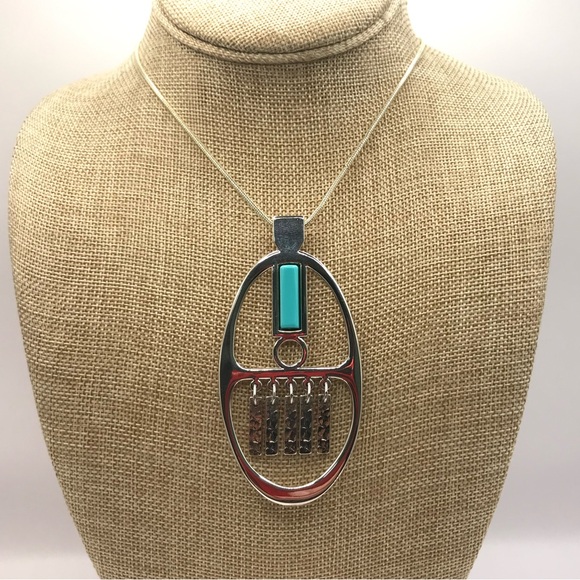Vintage Avon Southwestern Style Pendant Necklace - Picture 2 of 10